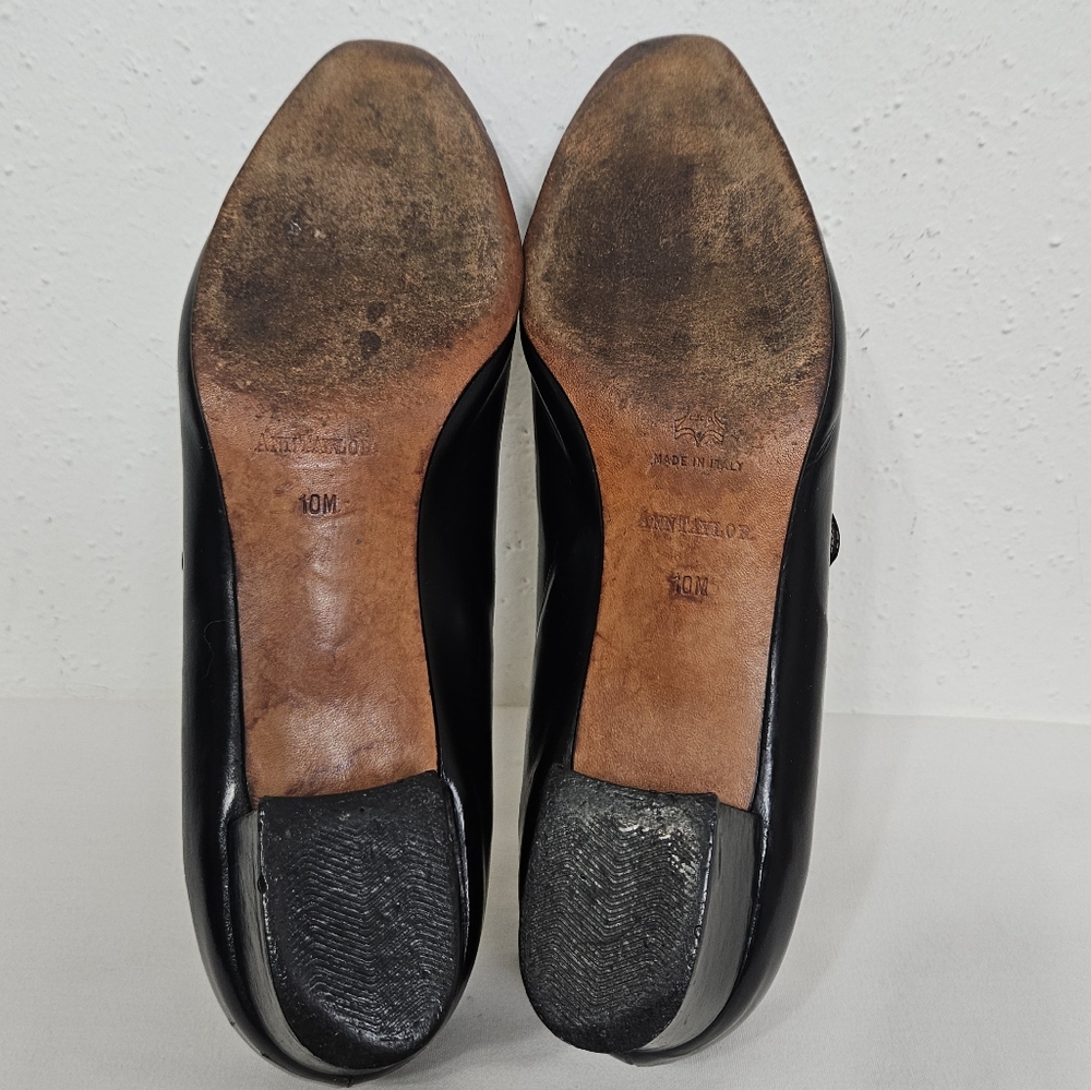 Ann Taylor Black Leather Mary Jane Pumps - Picture 13 of 14